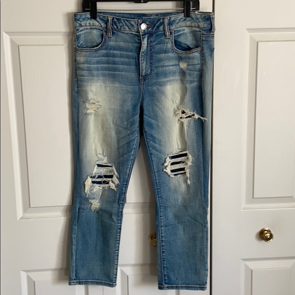 American Eagle Hi-Rise Jegging Crop Stretch Jeans